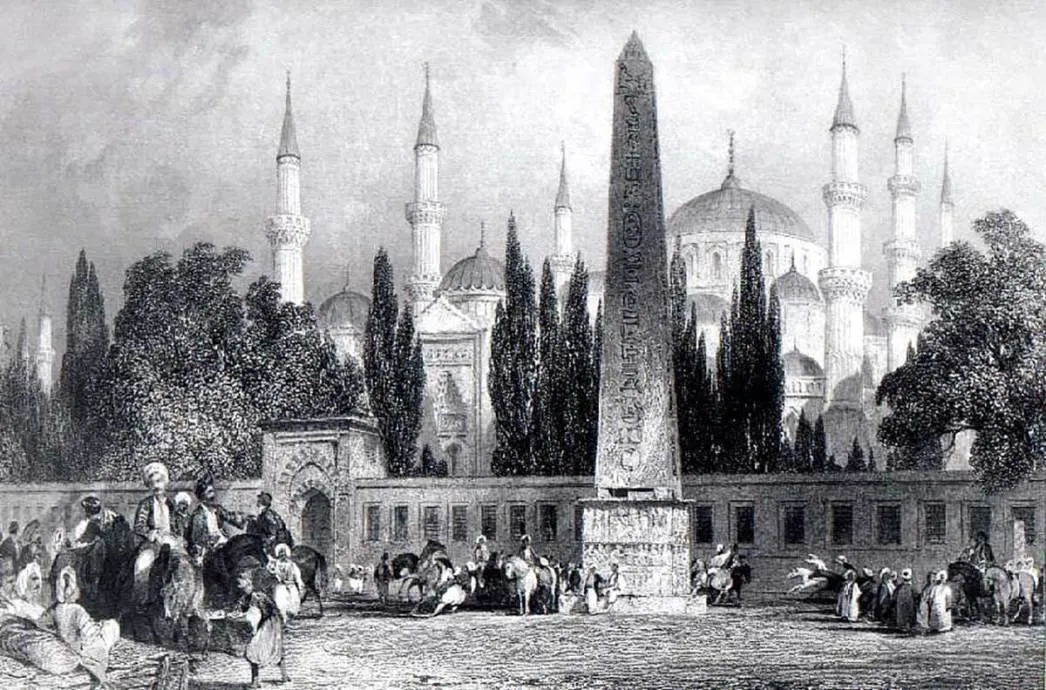 historical image of blue mosque