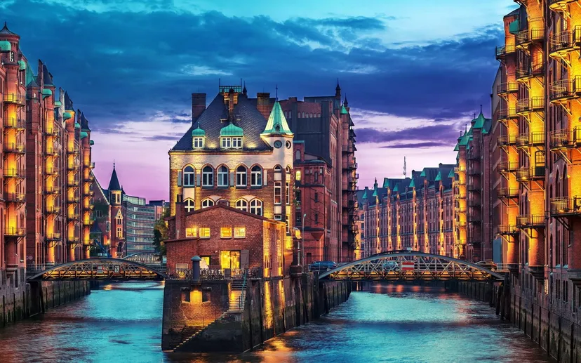Beautiful Canals of Hamburg