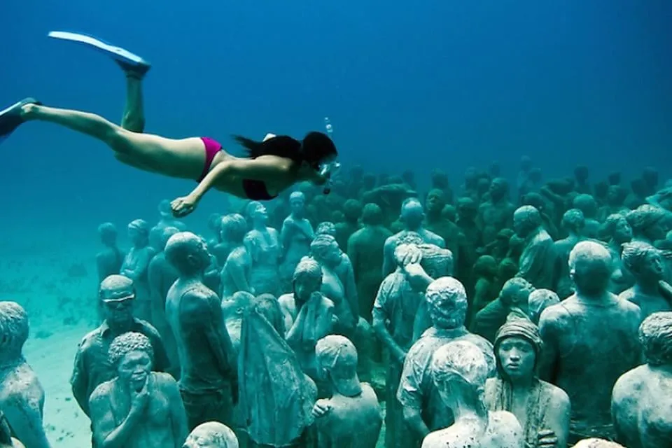 Cancun Underwater Museum in Mexico