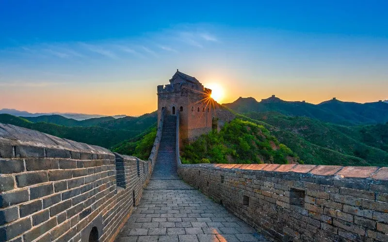 Great wall of china entrance