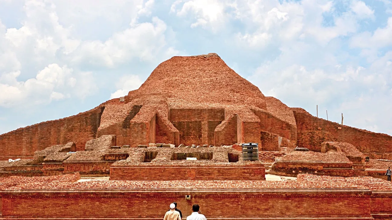 featured ruins of buddisth vihara at pahargarh