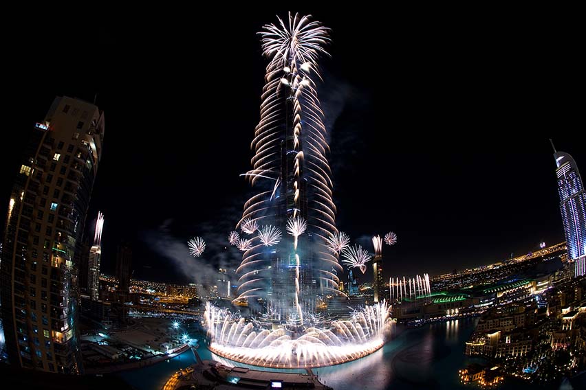 Dubai (United Arab Emirates), New Year Places