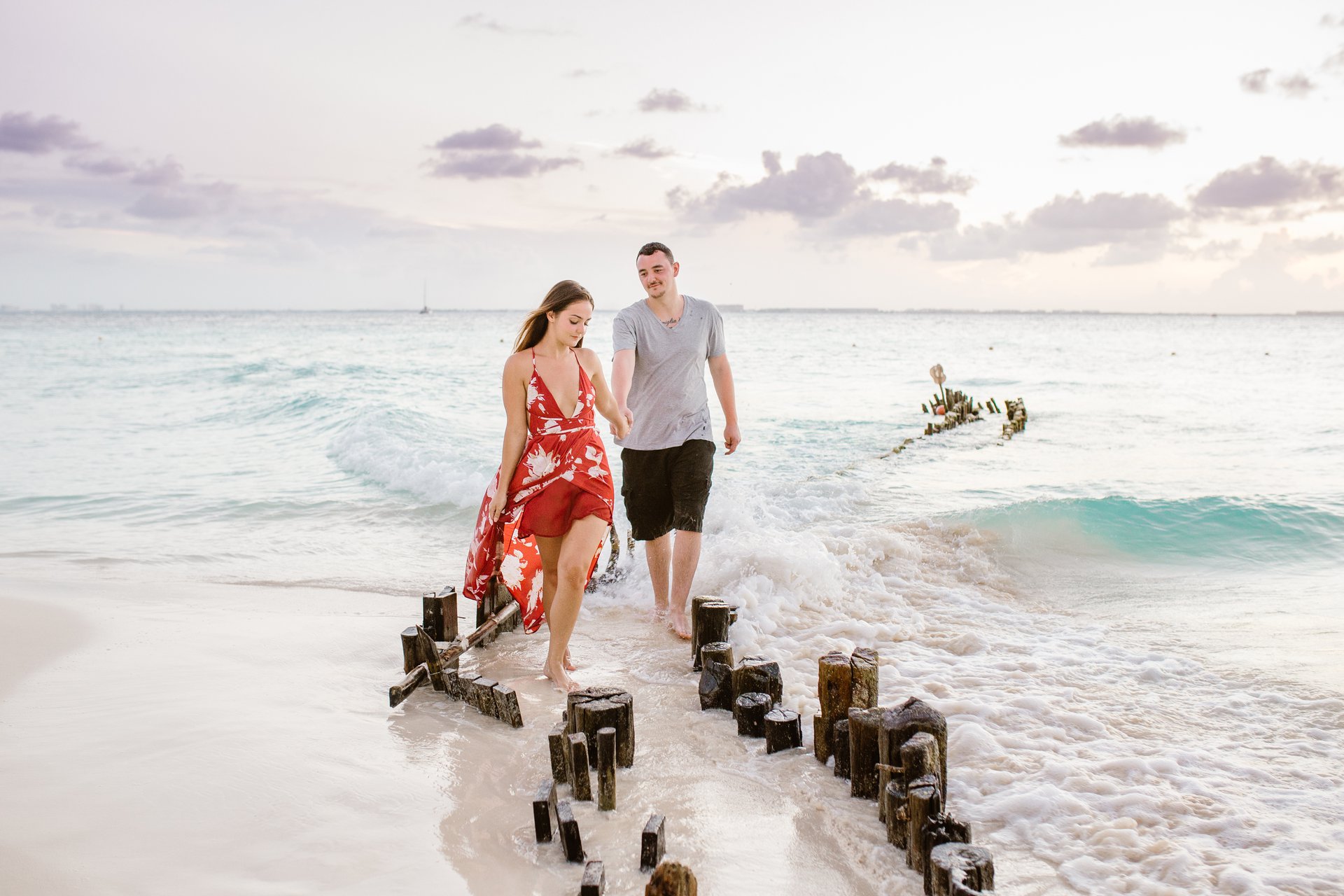 Couple at Isla Mujeres Beach