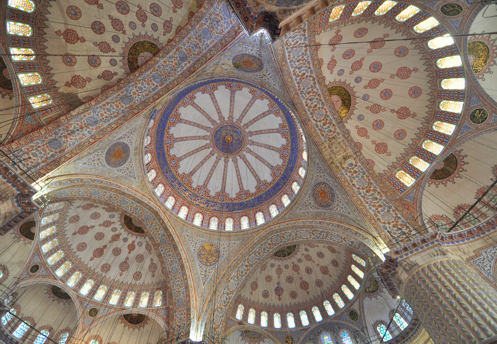 Ornate Domes of Blue mosque