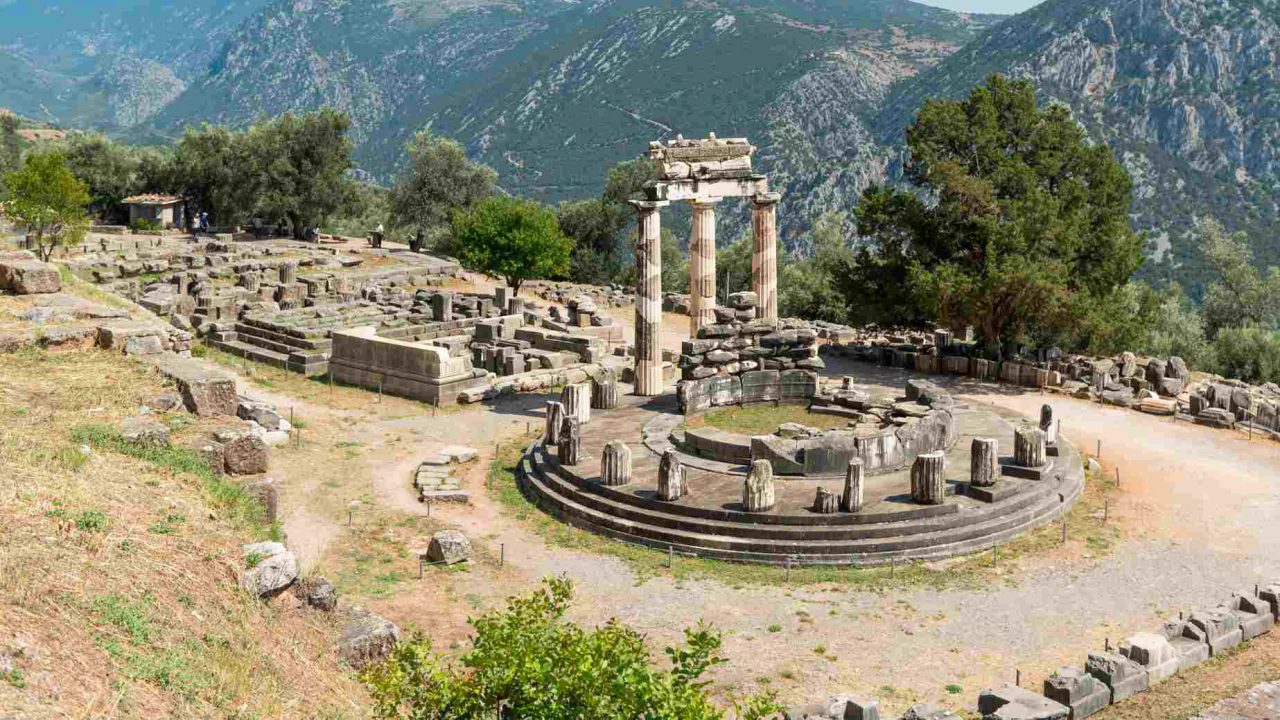 Temple of Apollo at Delphi- A Panoramic Ancient Site of Greece