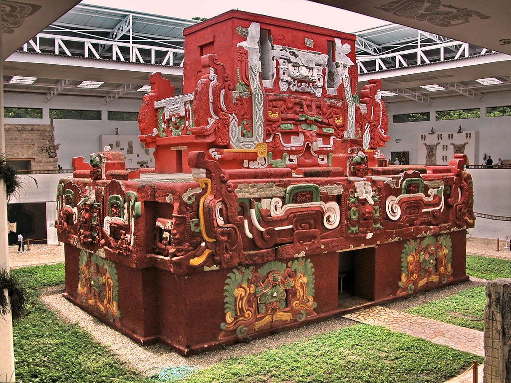 Reconstructed Rosalila Temple of Copan at museum