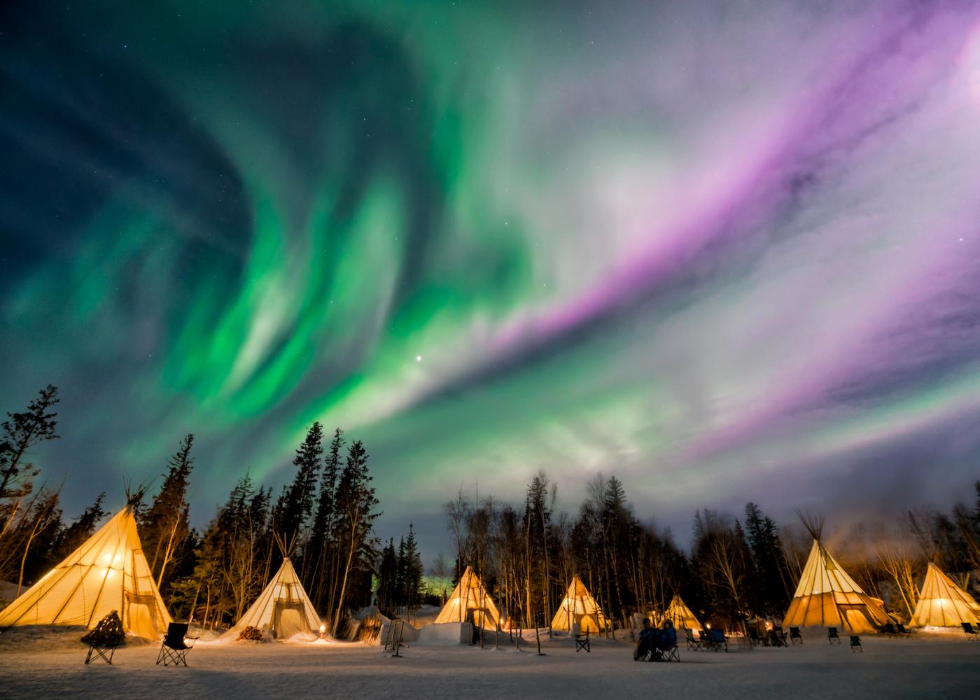 Auroras Lights, Yellowknife, Canada
