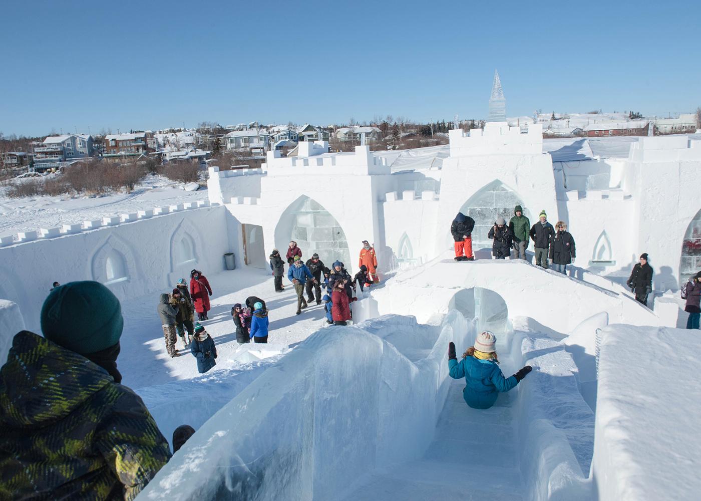 Snowking Festival icy castle , Yellowknife