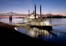 Casino Boat at Mississippi river