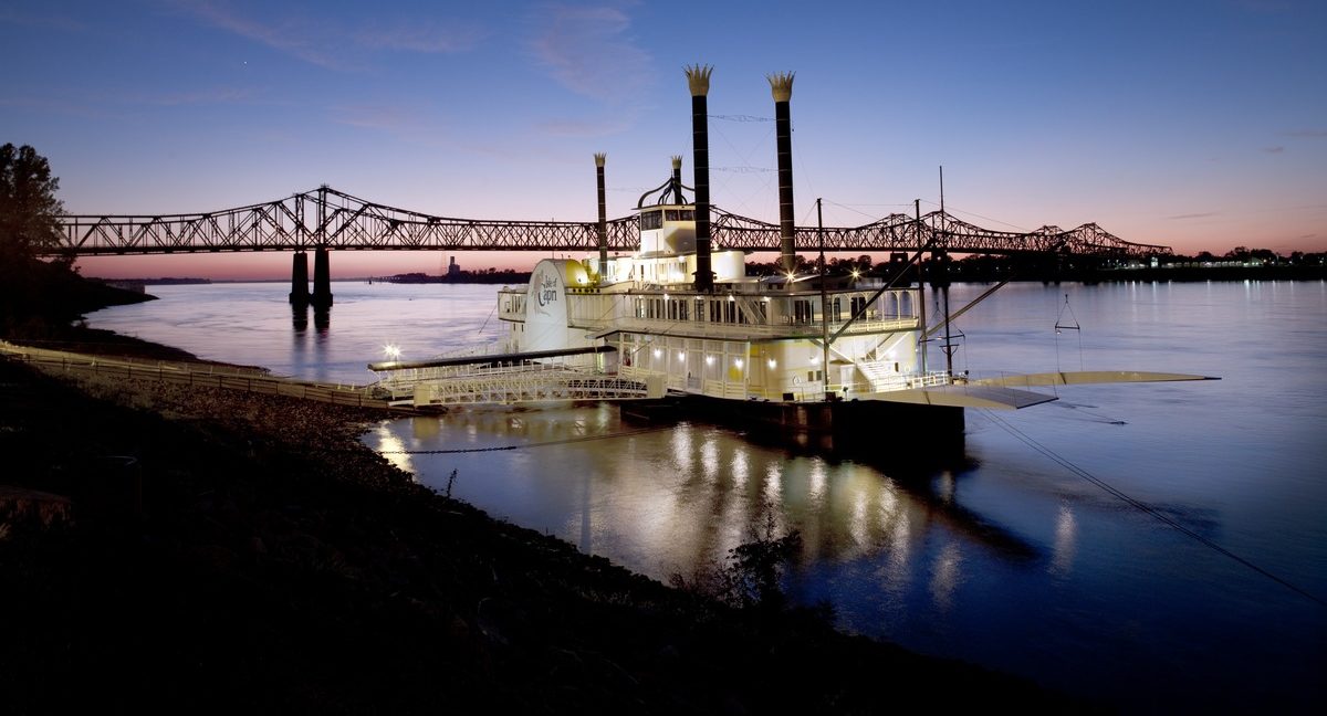 Casino Boat at Mississippi river