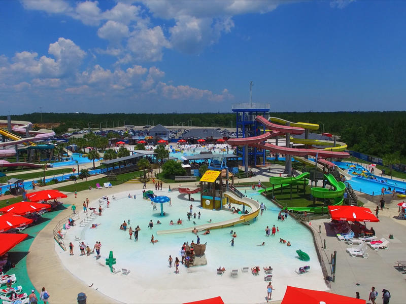 Gulf Islands National Seashore water park at Mississippi