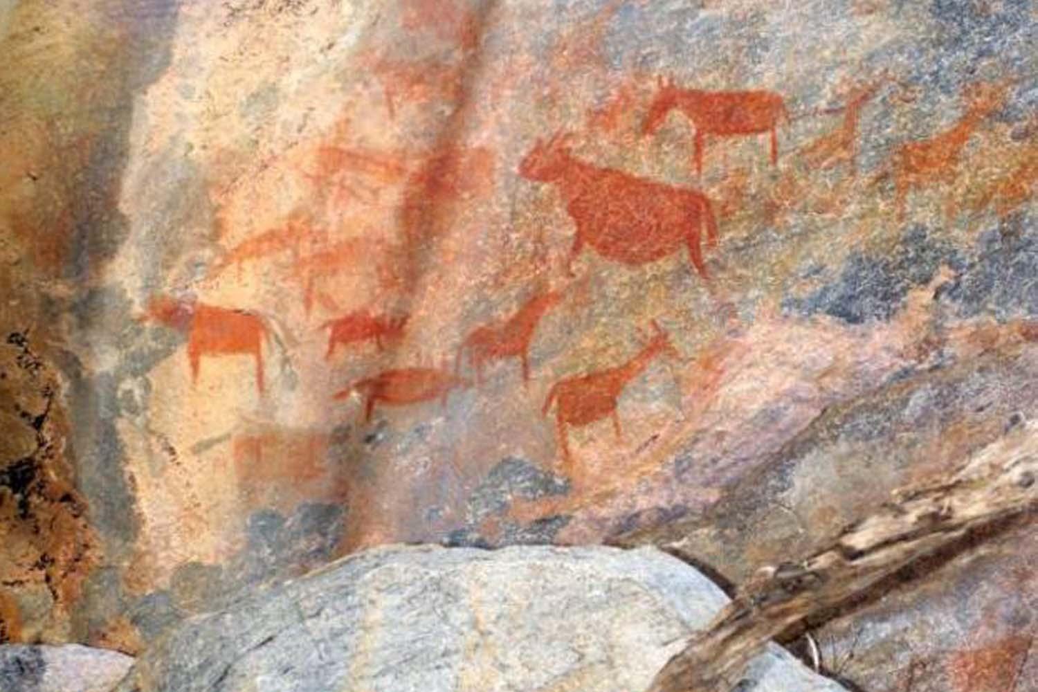 Paintings on the Rock walls