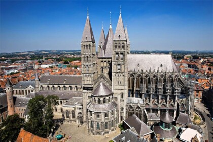 Featured Notre Dame Cathedral in Tournai, Belgium