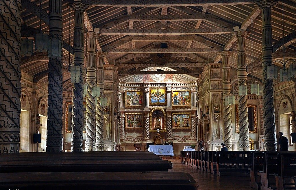 Inside View of historic church set up by Jesuit