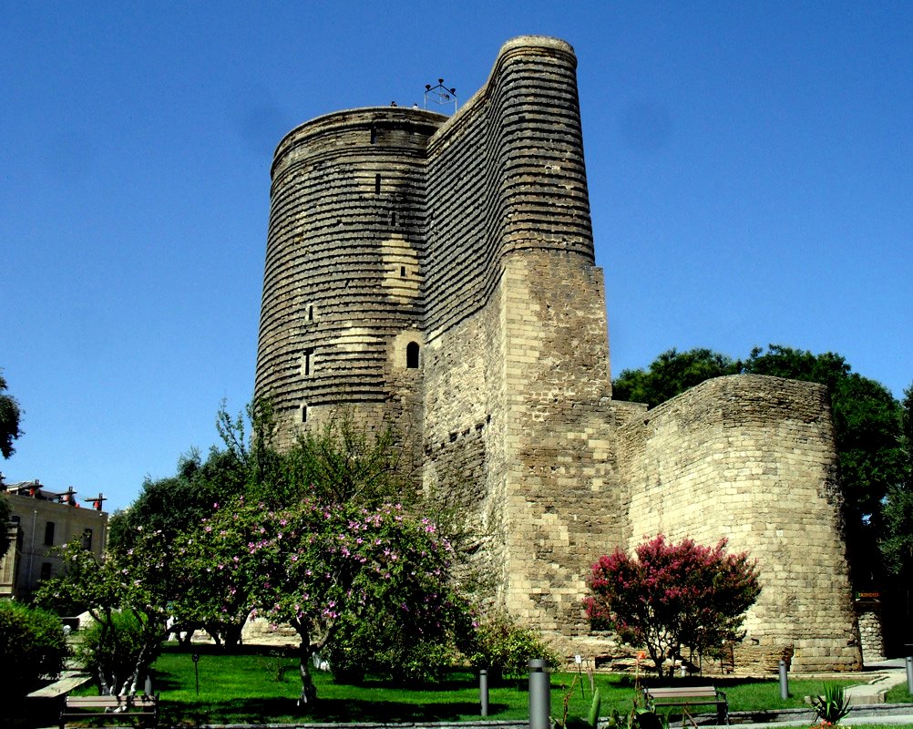 Maiden Tower - walled city of Baku