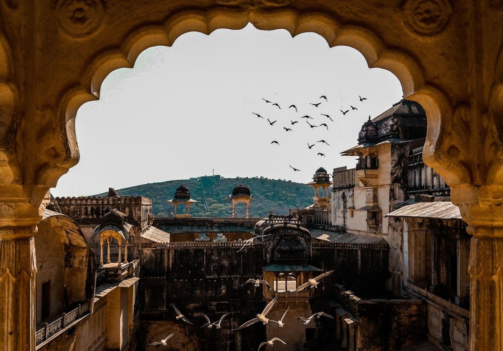 The photographer's favorite view from Bundi palace