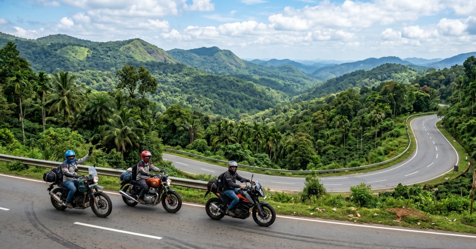 Bikers Enrouting Sakleshpur
