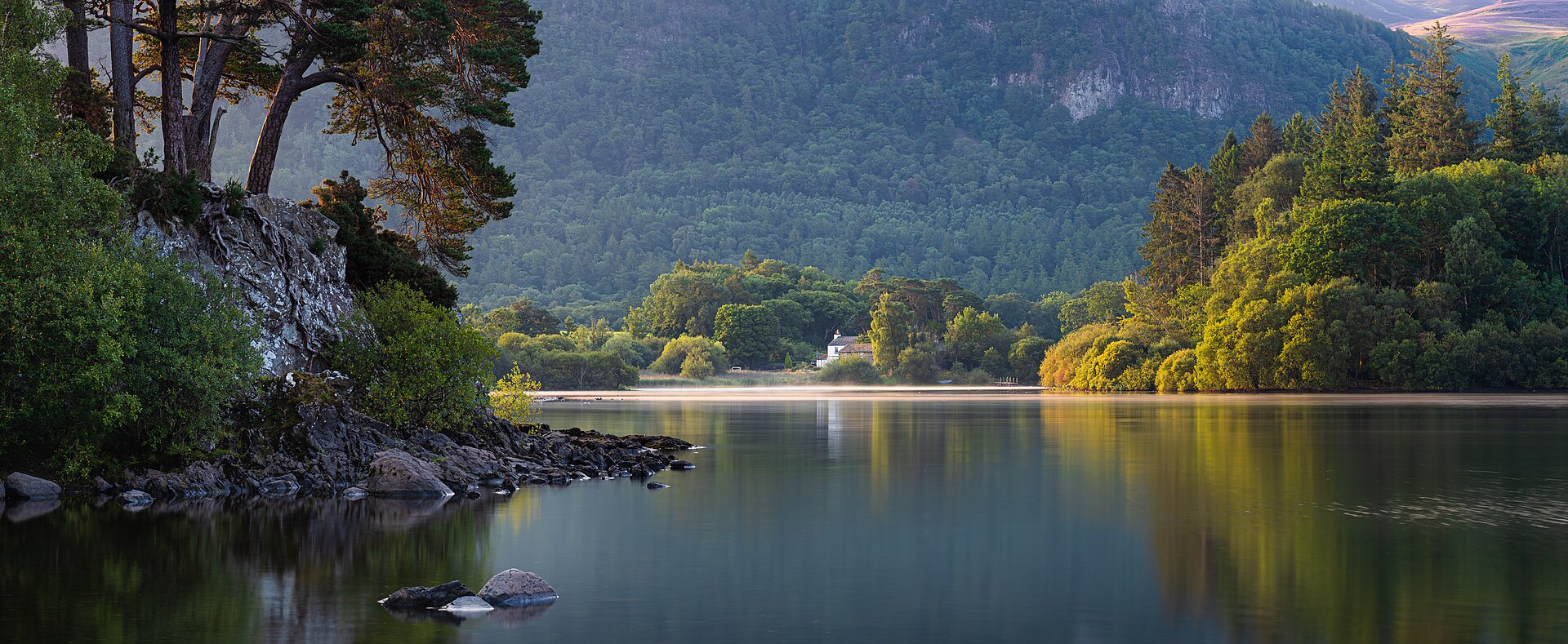 Friars Crag viewpoint over Derwentwater, Lake District, England