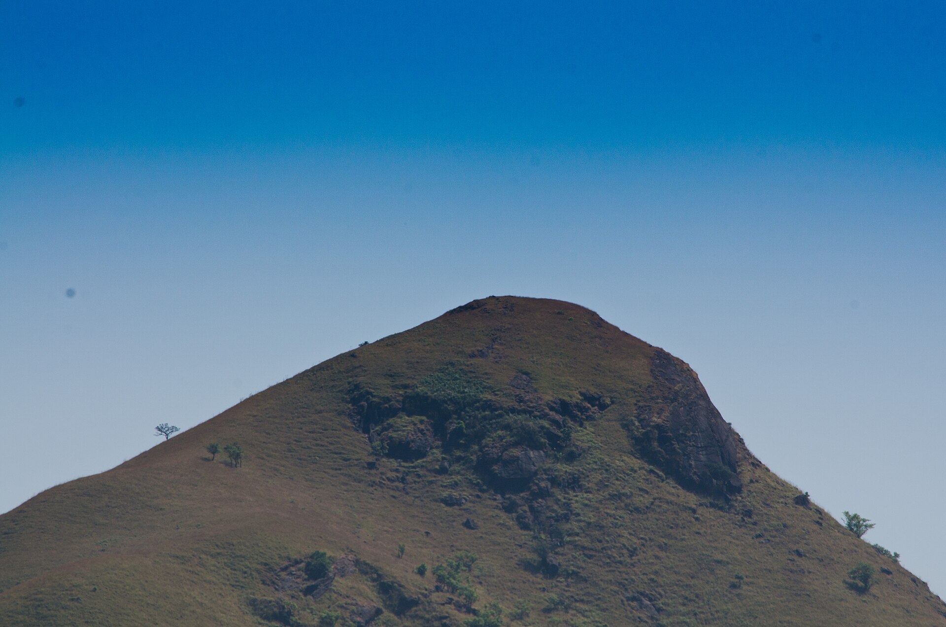 Grassy peak in the Bisle Ghat range near Sakleshpur