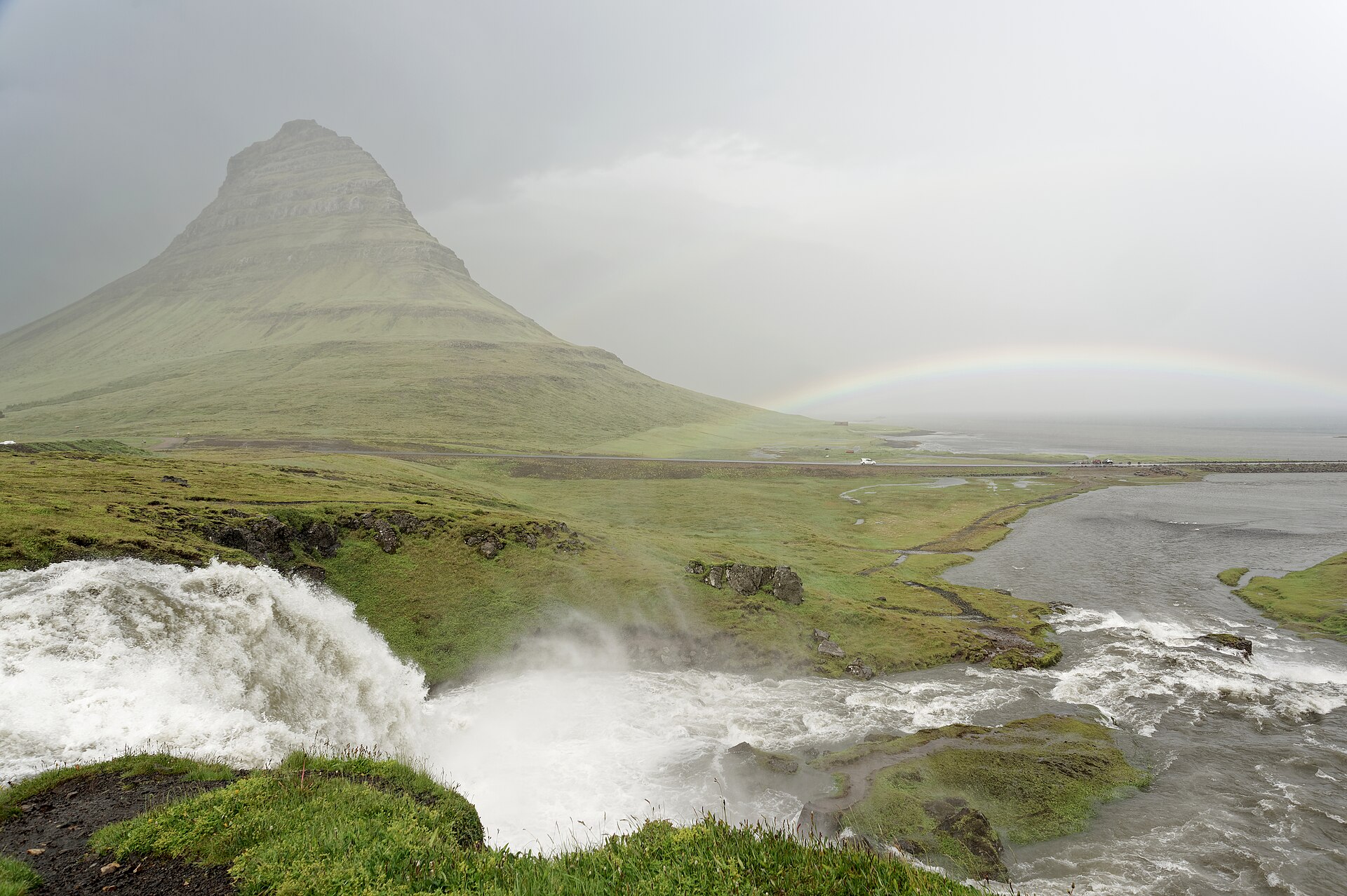 Kirkjufell mountain on the Snaefellsnes peninsula