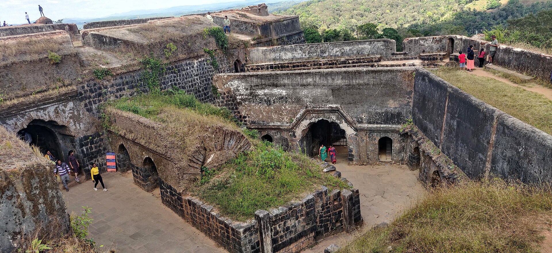 Pathway inside Manjarabad Fort, built by Tipu Sultan near Sakleshpur