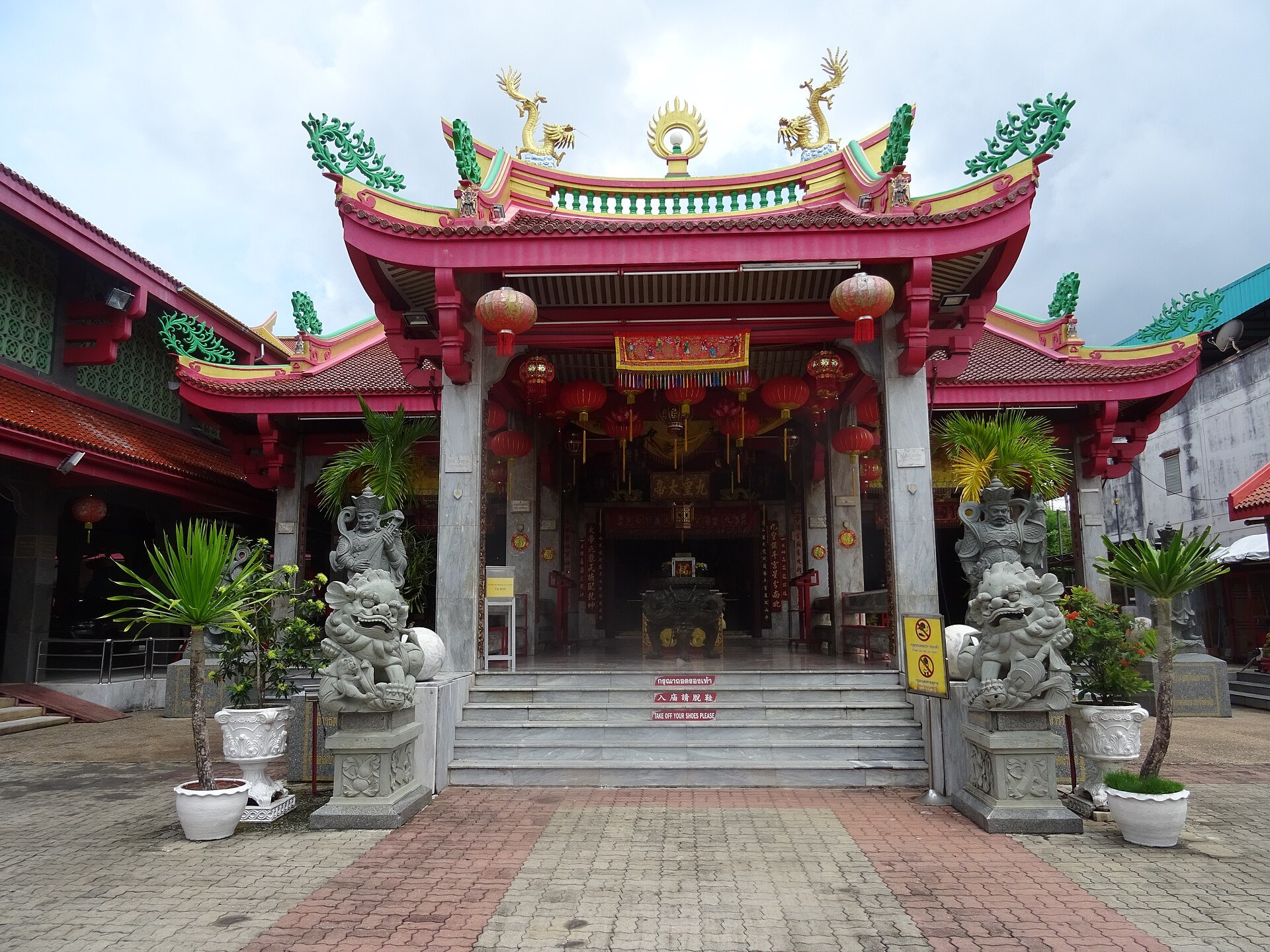 Jui Tui Shrine in Phuket Town, the busiest shrine of the vegetarian festival