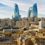The flame towers Baku Azerbaijan