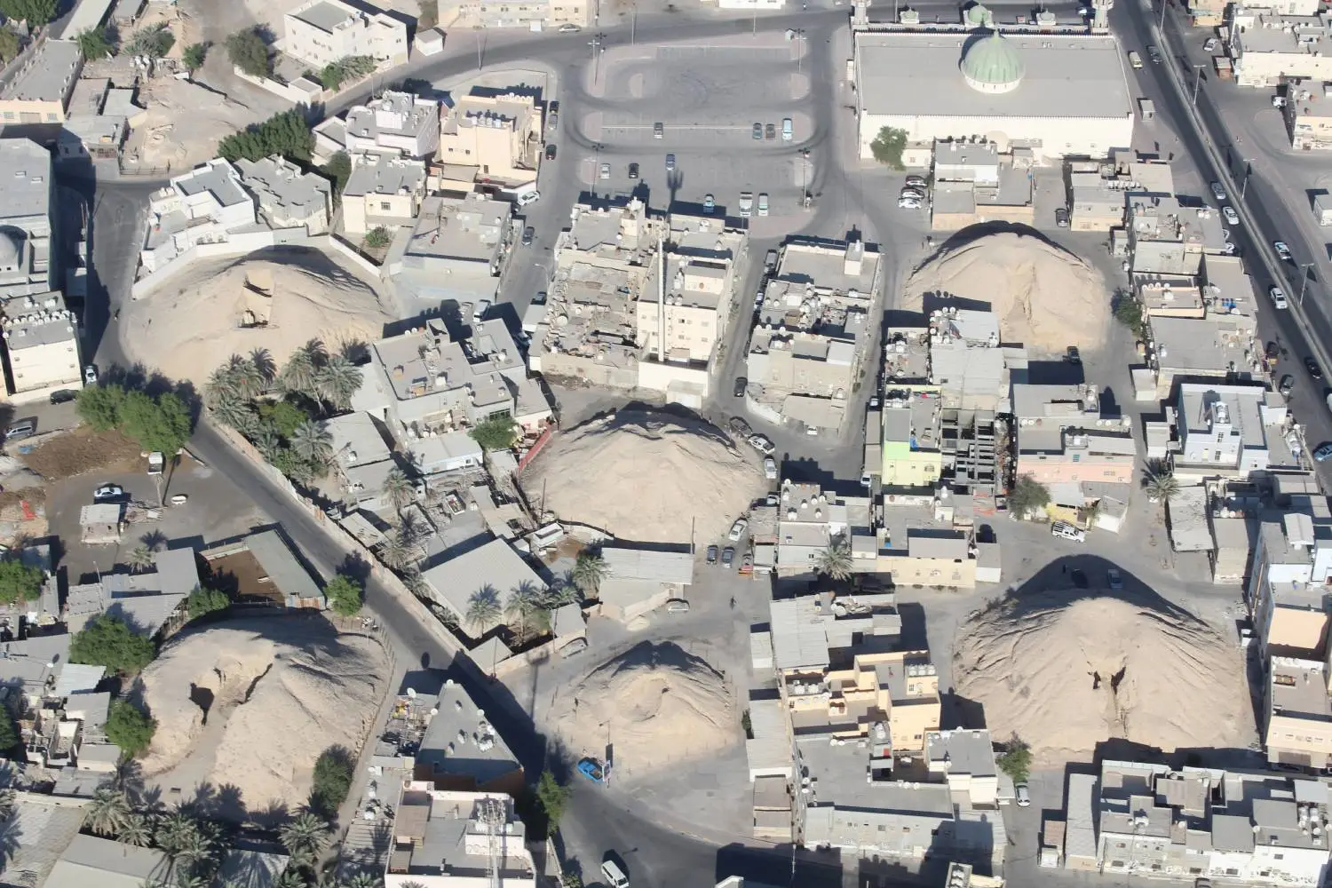 Ariel View of Dilmun Burial Mounds