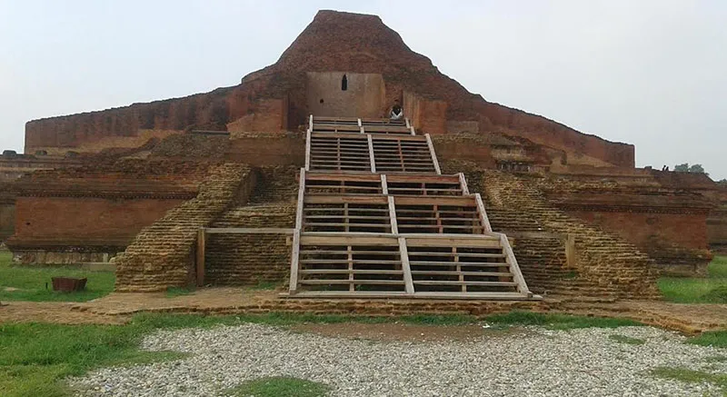 Buddhist Monastery at the center of the Paharpur 