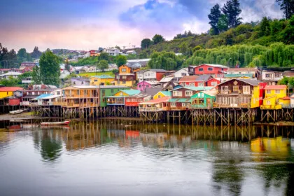 chiloe colored houses